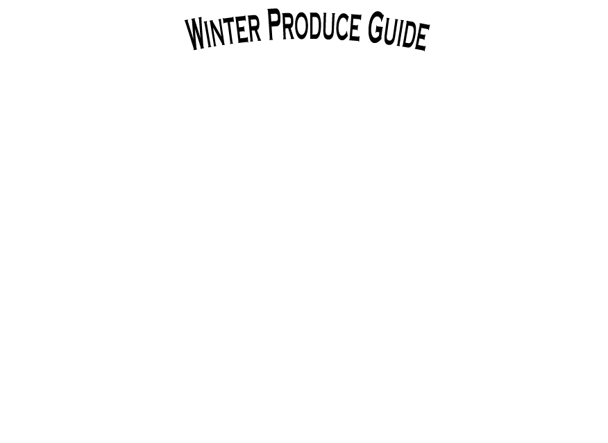 The Produce Wholesaler Winter Seasonal Guide